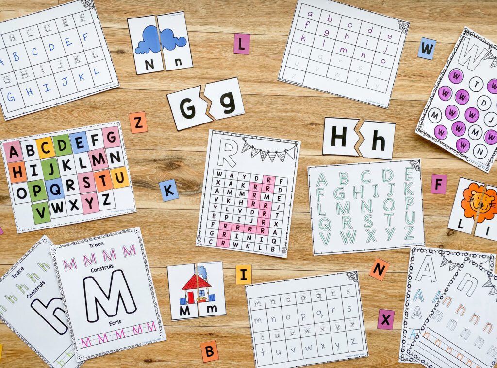 Here are my alphabet resources for kindergarten that are great to send home during distance learning. They are a great selection of worksheets.