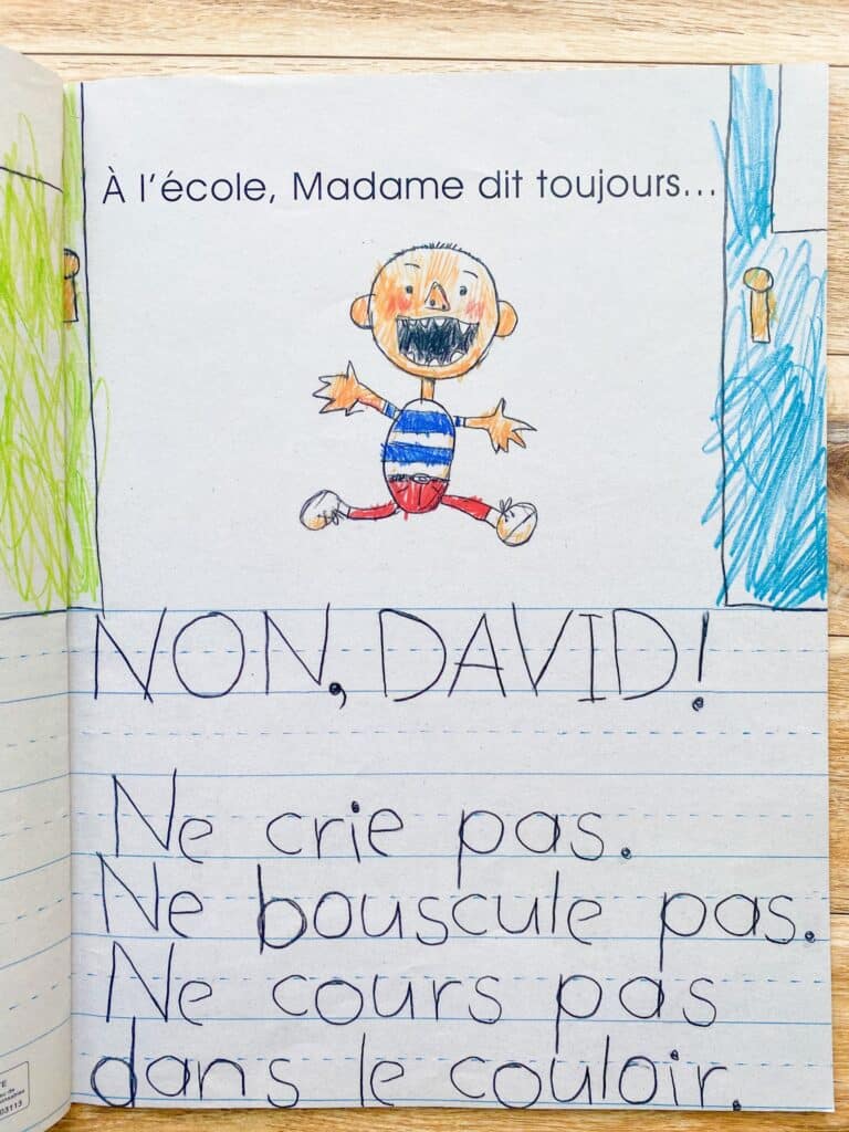 David va à l'école french read aloud book for back to school