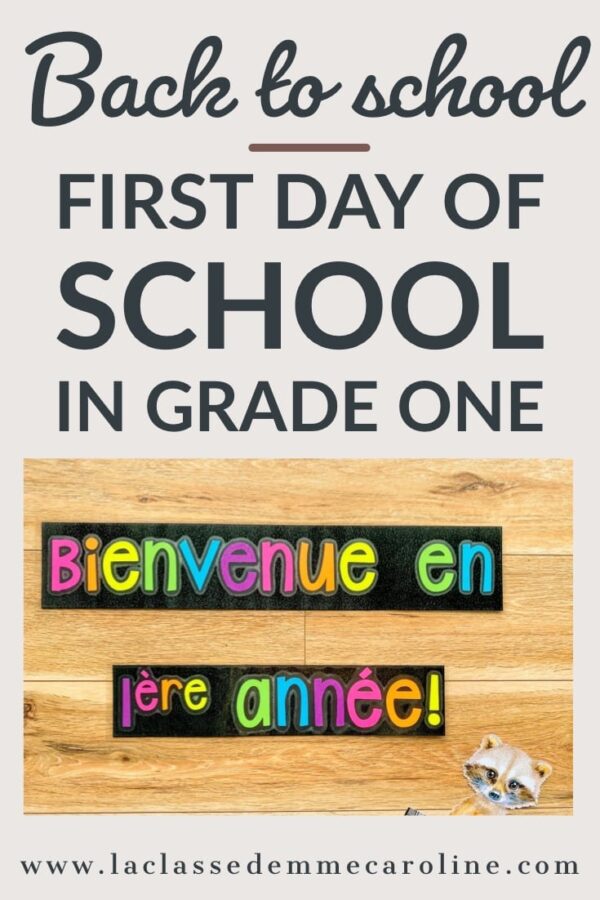The First Day of Grade 1 French Immersion - La Classe de Mme Caroline