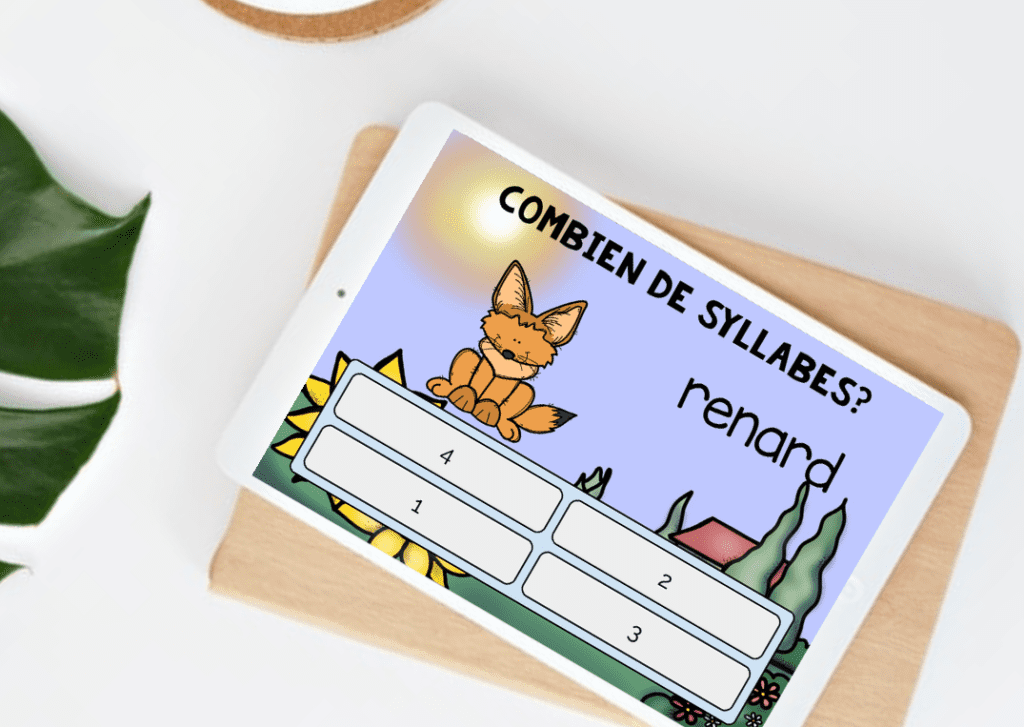 Combien de syllabes: French Syllables Boom Cards