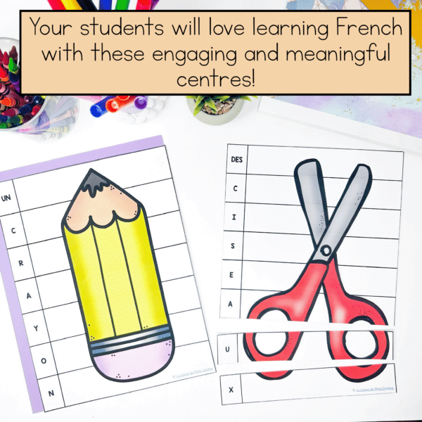 French back to school activities