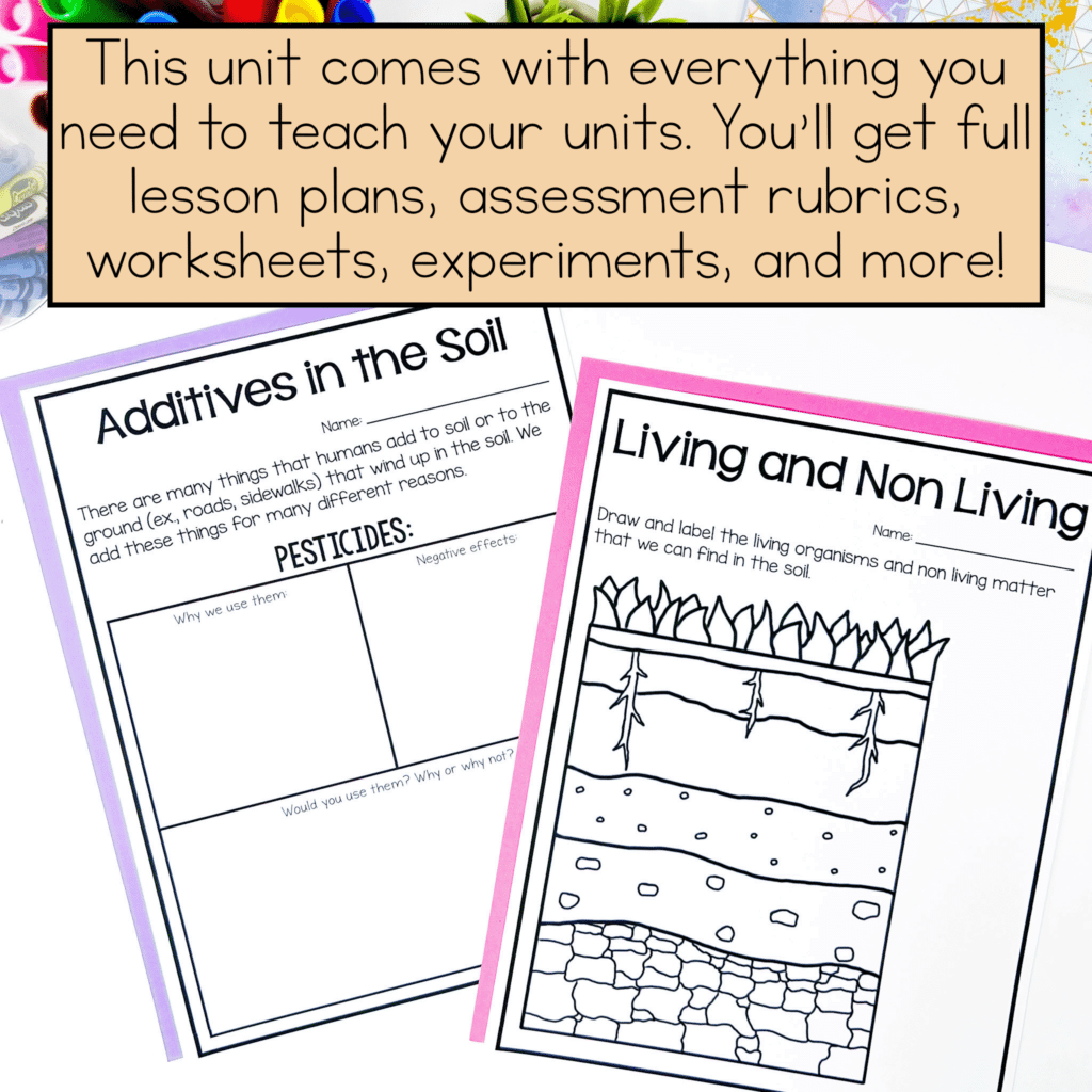 Grade 3 Soils in the Environment Unit with Lesson Plans - English ...