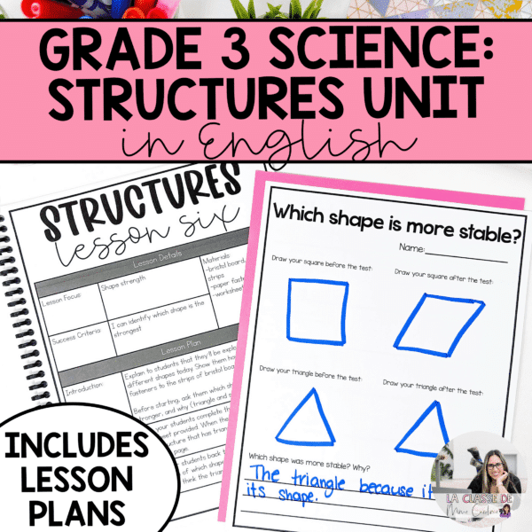 strong and stable structures science unit with lesson plans