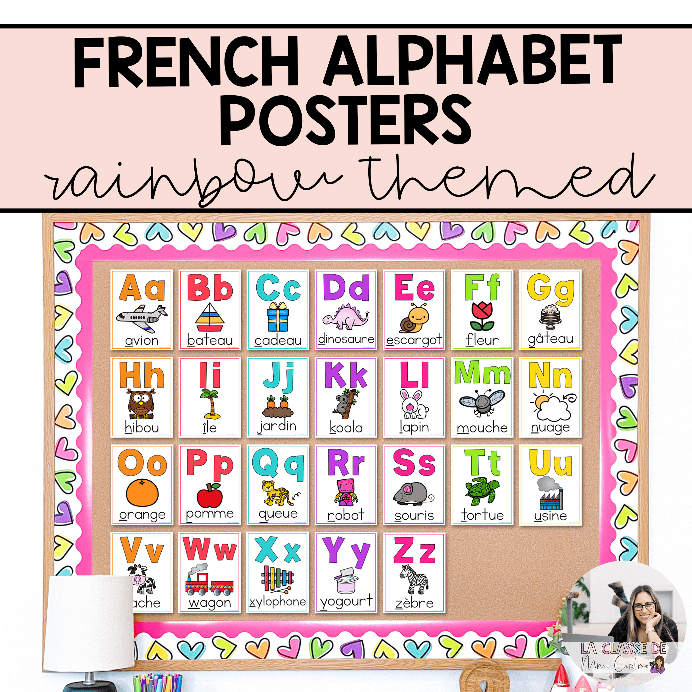 French Alphabet Poster