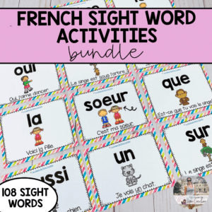 French Sight Words Activities Bundle