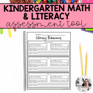 kindergarten-assessments-four-frames-checklists-evidence-of-learning-math-and-literacy