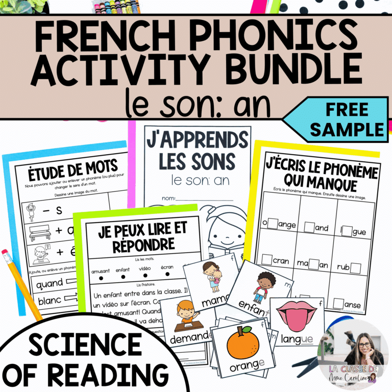 Free french phonics activities for an aligned with the science of reading