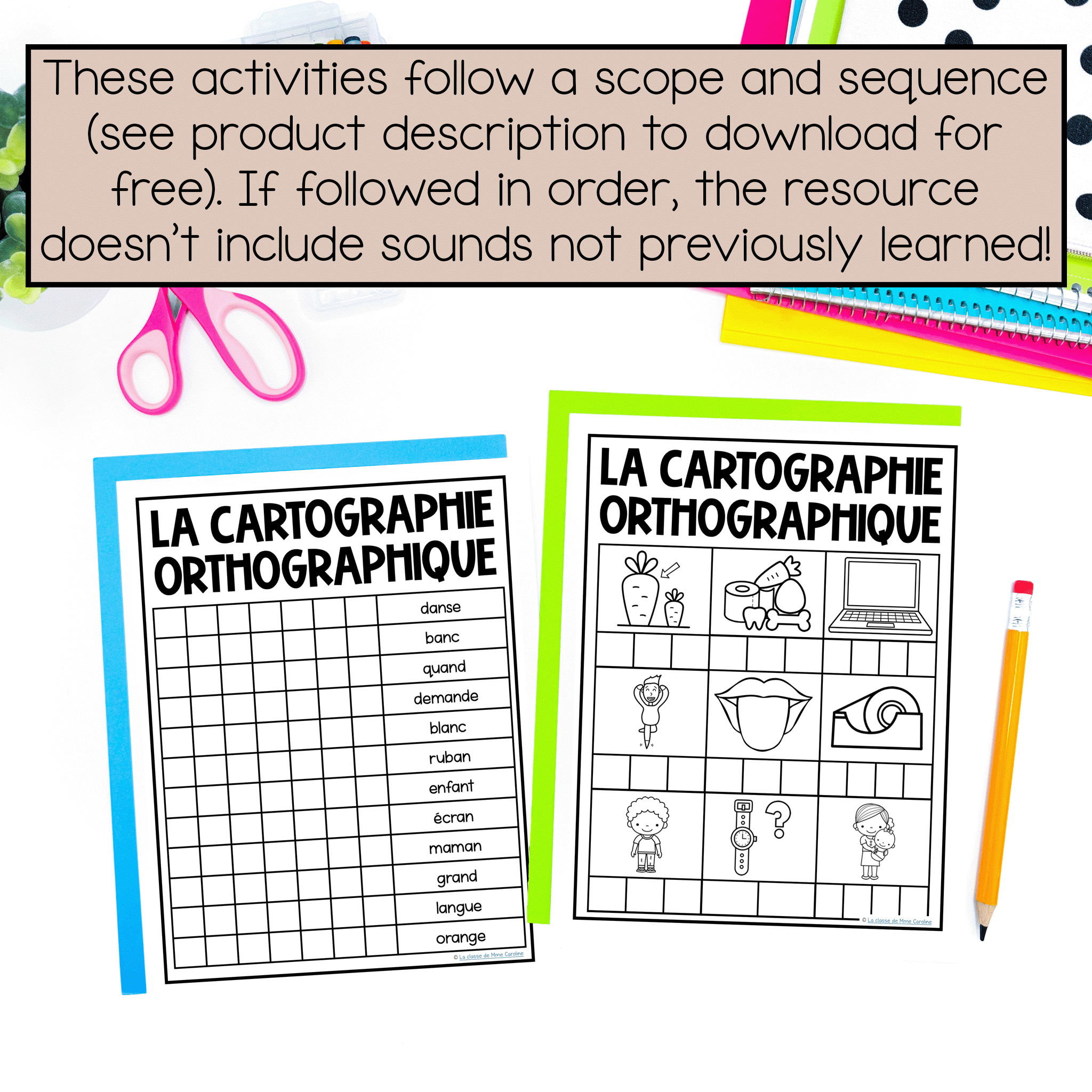 Science of Reading activities in French to help kids learn to read