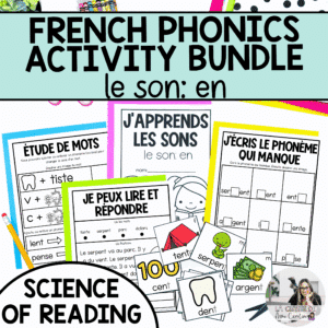 French phonics activities for en aligned with the science of reading