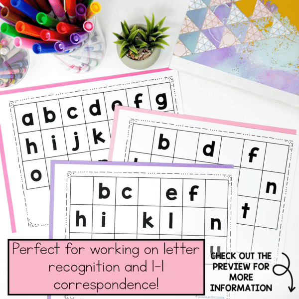 Letter recognition activities in kindergarten