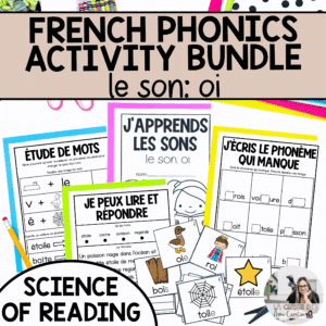French phonics activities for oi aligned with the science of reading