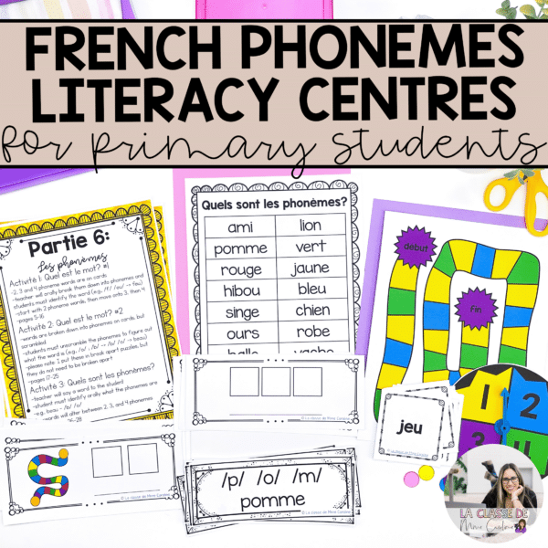 French phonological awareness activities to practice phonemic awareness skills