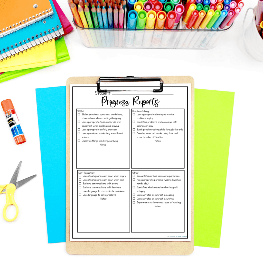Kindergarten Problem Solving and Innovating Checklists (Assessment Tool ...