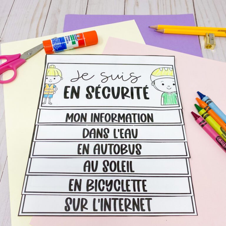 Grade 2 Health : Personal Safety and Injury Prevention Unit | French ...