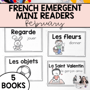 These French emergent readers are a series of patterned texts. Do one per week and you'll have enough to fill your students' book bins for the whole month!