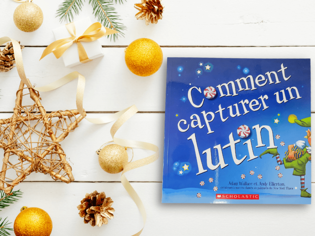 This book is called Comment capturer un lutin. It is a French Christmas book for kids