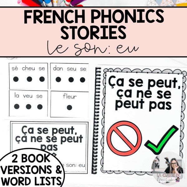 French phonics stories and decodable readers to teach your students how to read in French. Great to teach blending