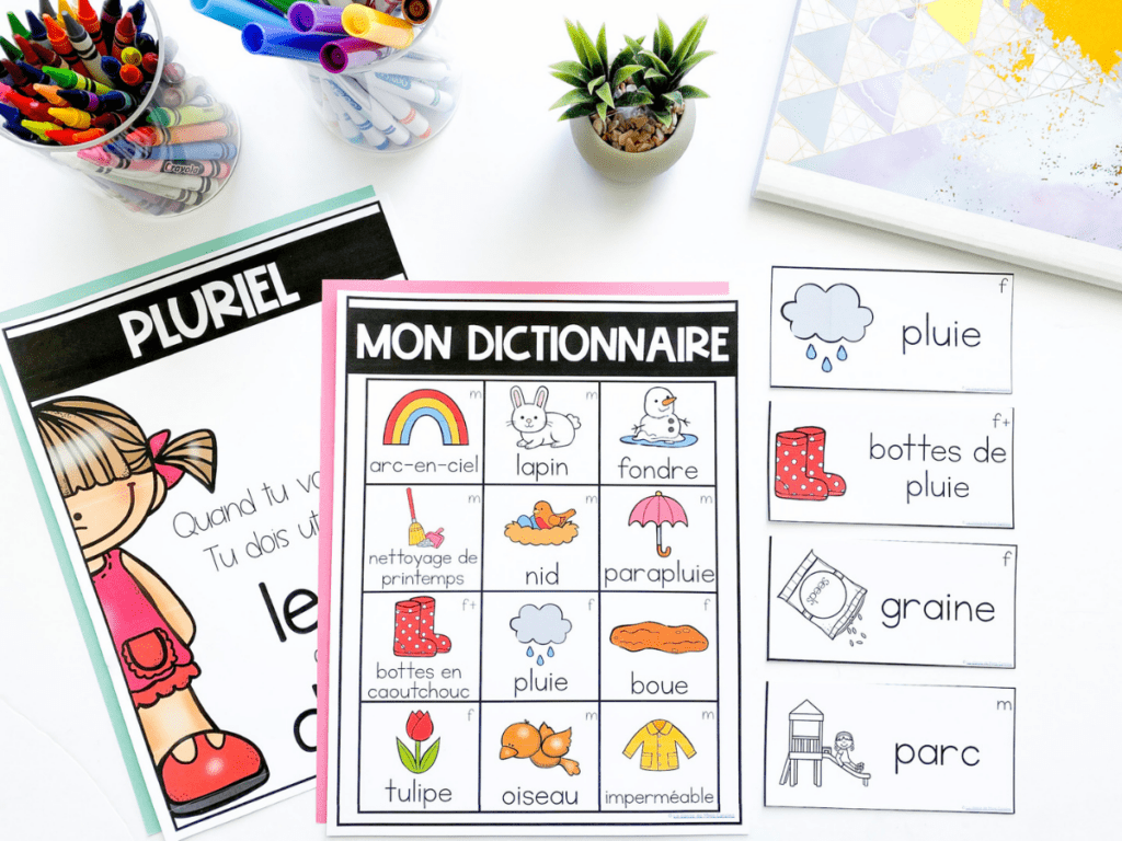 Looking to teach French Spring vocabulary to your class? This set of french spring word wall cards is perfect. Your students will love learning about le vocabulaire du printemps.