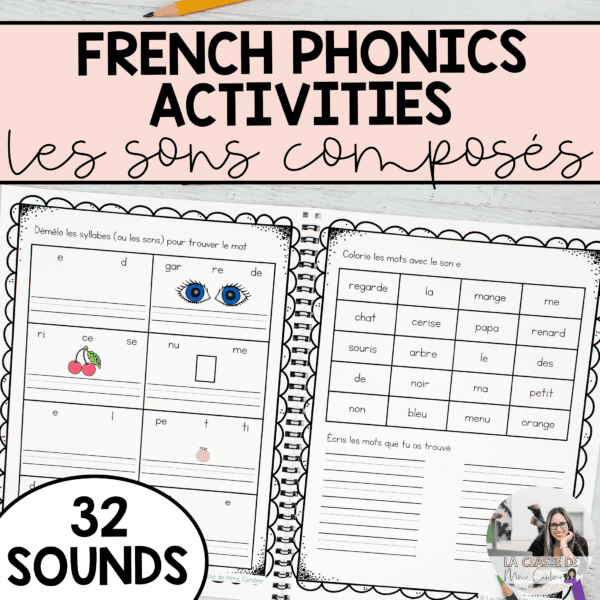 French phonics worksheets to help kids learn to read in French