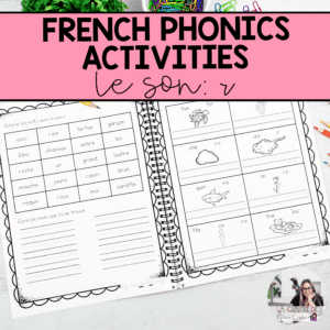 French phonics activities to teach the sound r based on the science of reading