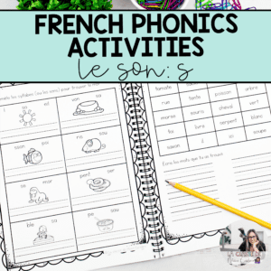 French phonics activities to teach the sound s based on the science of reading
