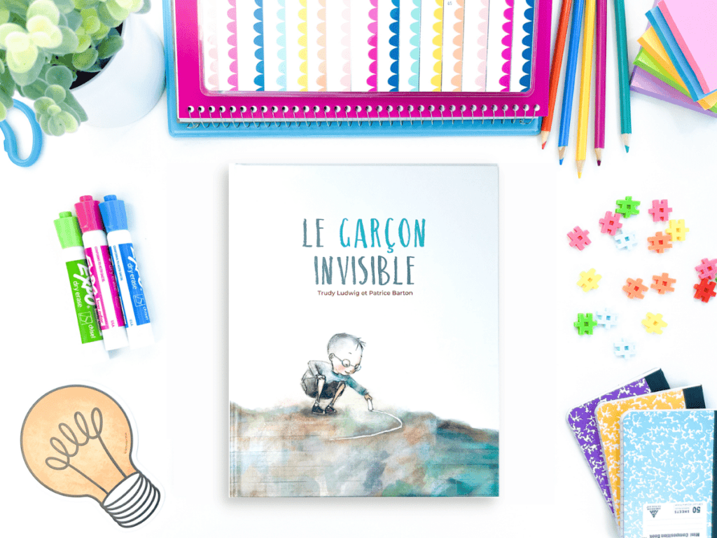 French Back to school read aloud book. This book is called Le garçon invisible.