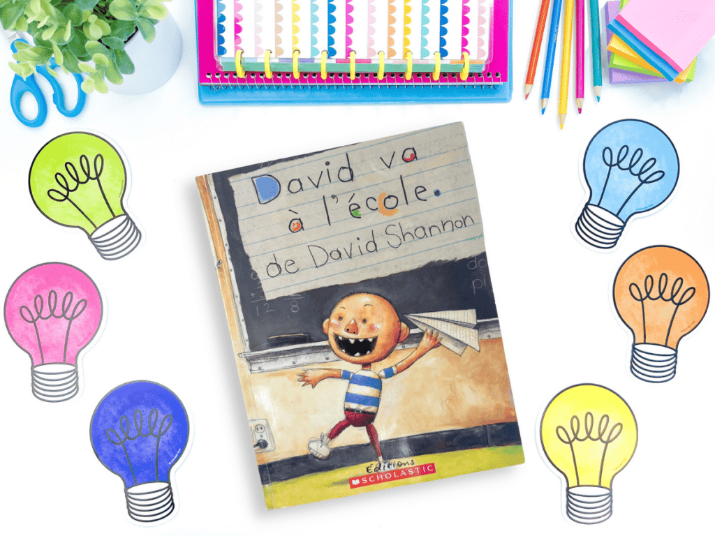 David va à l'école is a great book to teach about school rules in French immersion. Un bon livre pour la rentrée au primaire