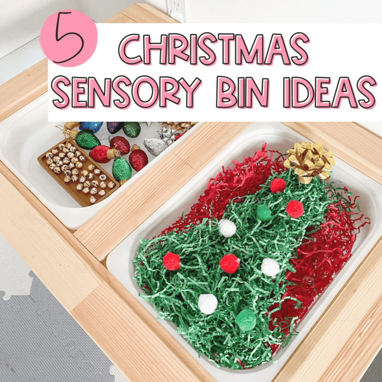 5 christmas sensory bin ideas for toddlers and kids
