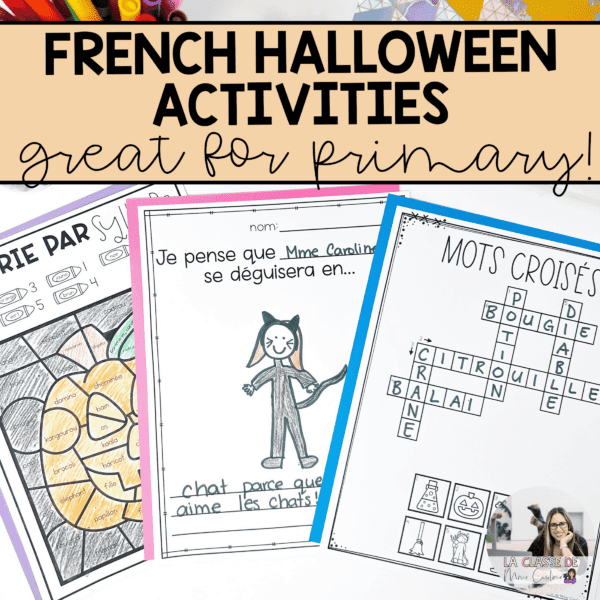 French Halloween Worksheets and Activities