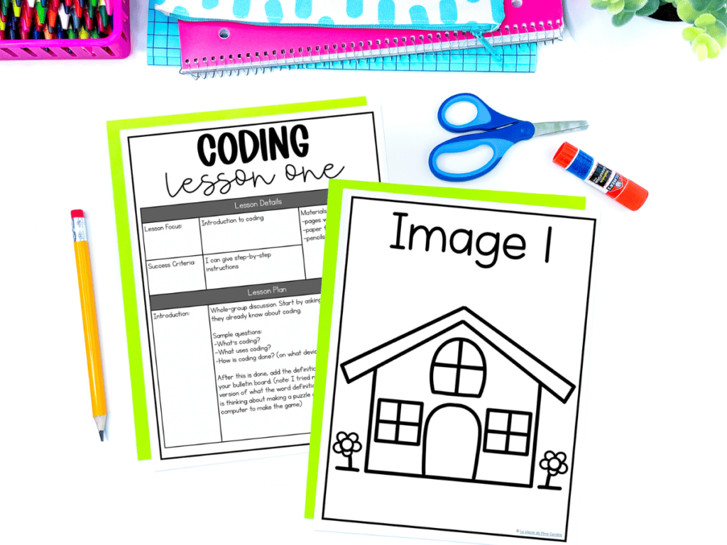 Use this free coding lesson plan to help you teach coding to your primary French immersion students. Perfect for Grade 1 coding or Grade 2 coding in French!