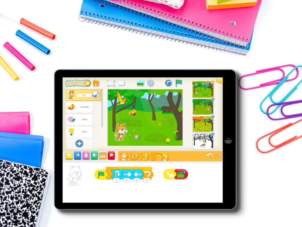 Scratch Jr is the perfect app to use to teach your Grade 1 students Coding in French. Learn how to to code, using this French coding unit. It takes you through step-by-step how to teach your students.