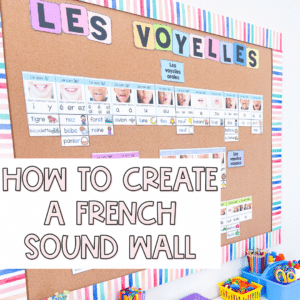 How to create a French sound wall that is aligned with the Science of Reading