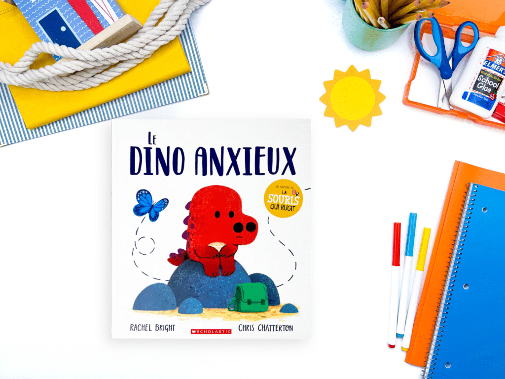 Le dino anxieux is another French read aloud book for the end of the year. While this book doesn't have summer themes, it does talk about mental health and anxiety. 