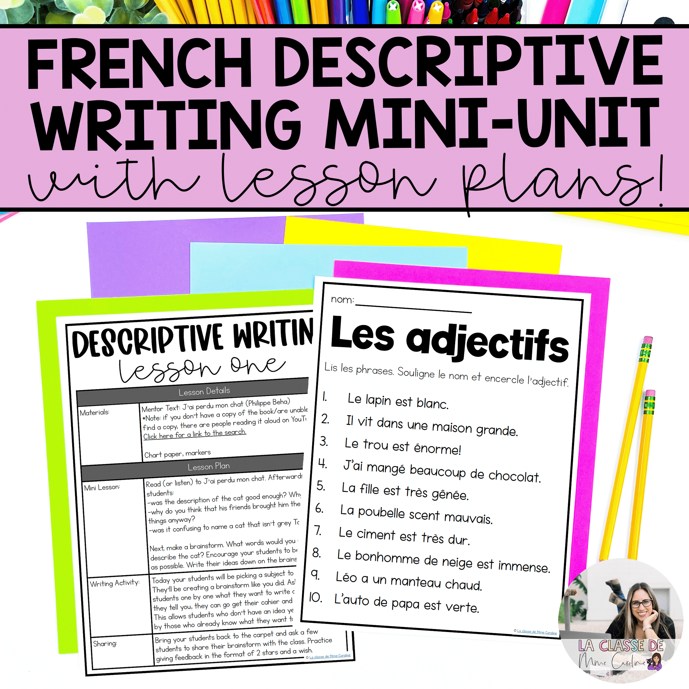 descriptive essay in french