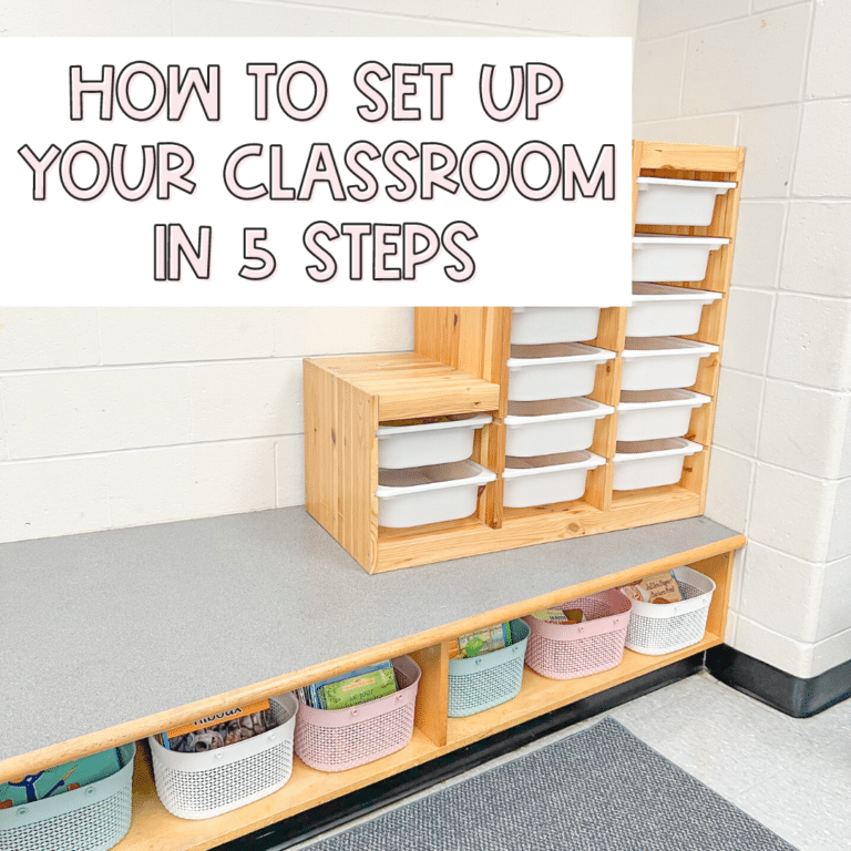 Learn about how I set up my classroom in 5 steps for back to school.