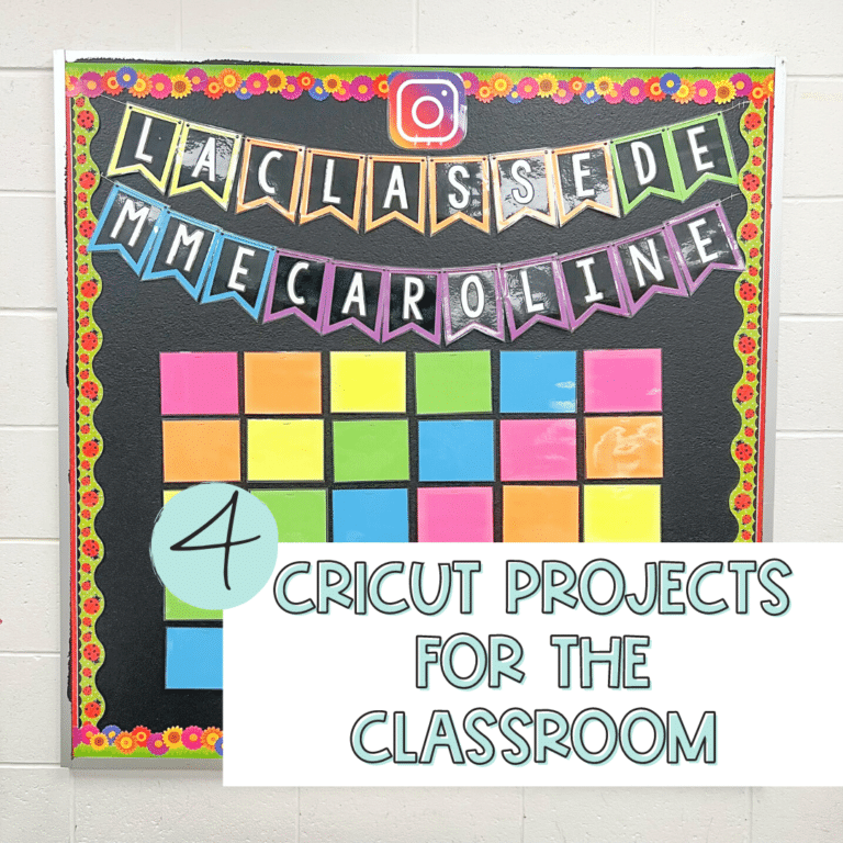 Learn how to use your cricut in the classroom with these 4 cricut project ideas for school