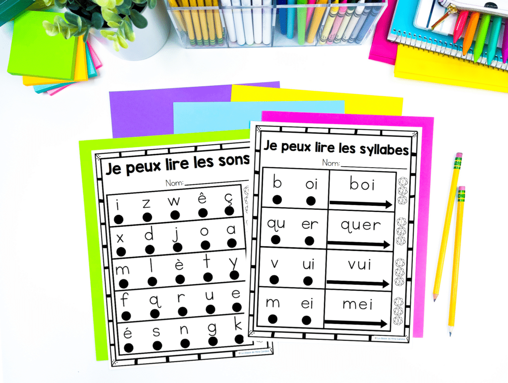 I love using these French decoding pages with struggling readers as well as primary French Immersion and Core French students.