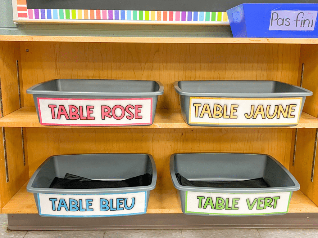 Finally, you want to organize any communal bins in you classroom. This will make you feel organized and ready for back to school season!