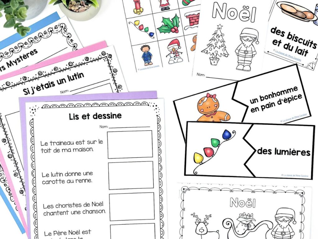 French Christmas centres are a perfect activity for your classroom.