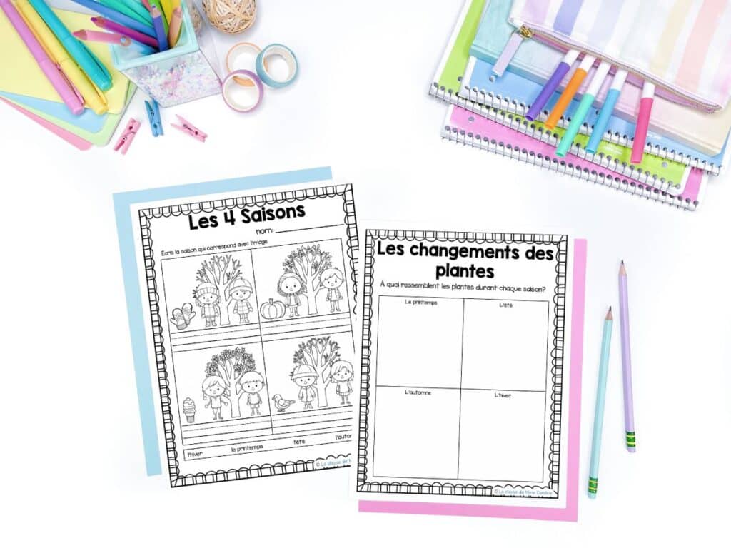 This French daily and seasonal changes unit includes experiments, assessments, worksheets and more that are aligned with the Ontario Science Curriculum.