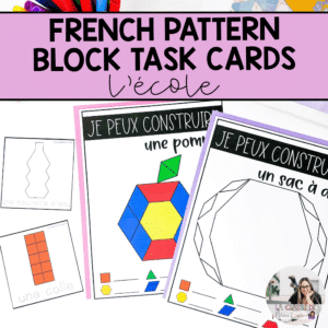French back to school early finishers activities that are also great to use for math centres