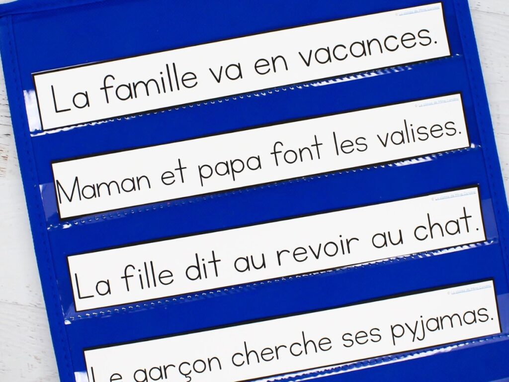 Free french shared reading phonics resource