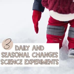 Daily and seasonal changes science experiments