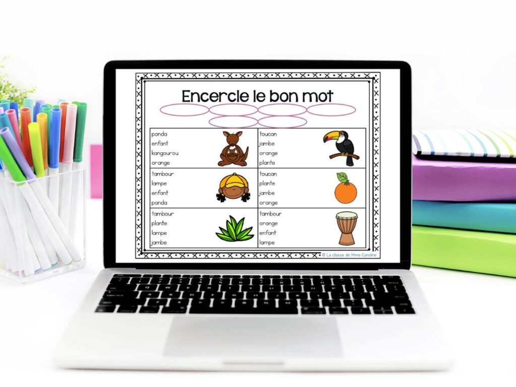 free french phonics resources for Google Slides 