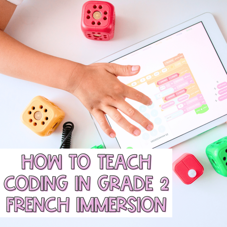 How to teach coding in Grade 2 French Immersion