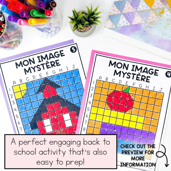 French back to school activity