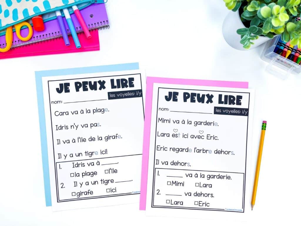 Decodable readers are one of the best Science of Reading activities in French. French decodables with comprehension questions.