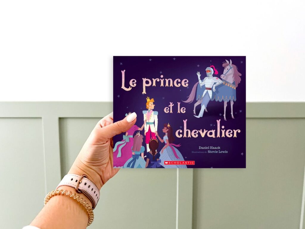 Le prince et le chevalier French pride book is a fairy tale reimagined.