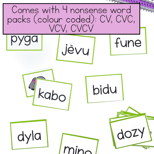French decoding centre using nonsense words