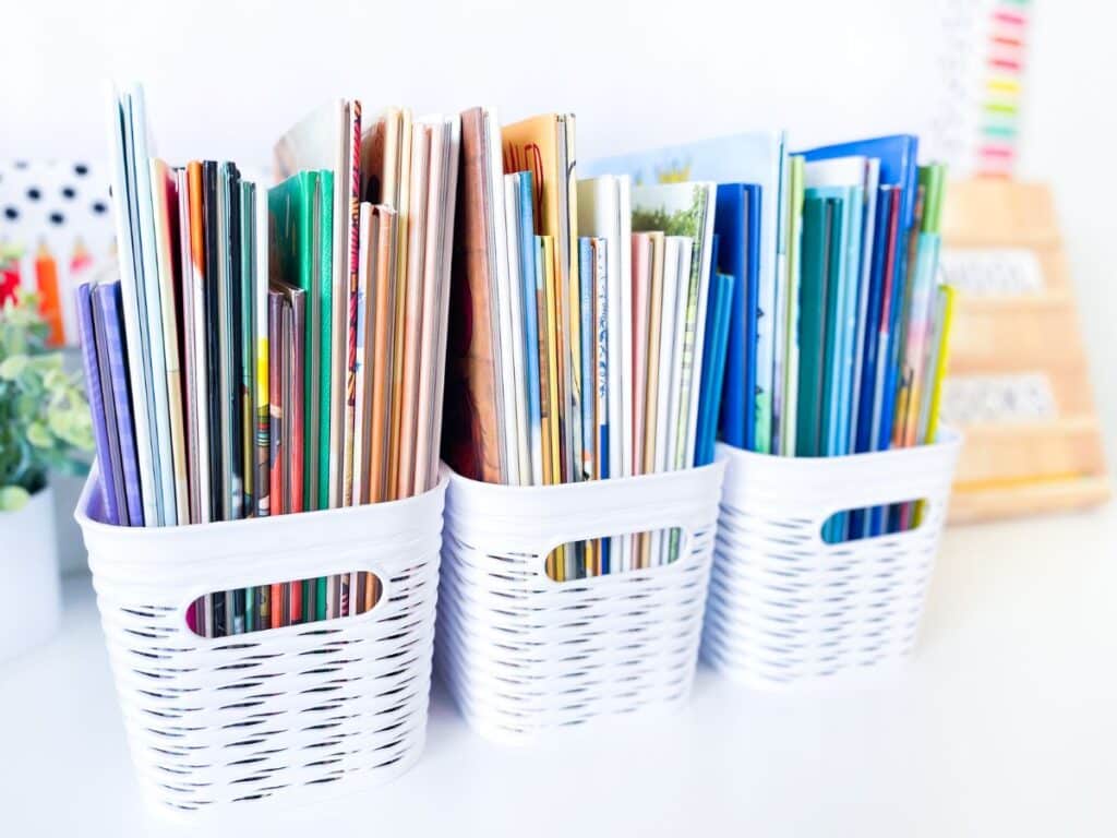 books on a desk